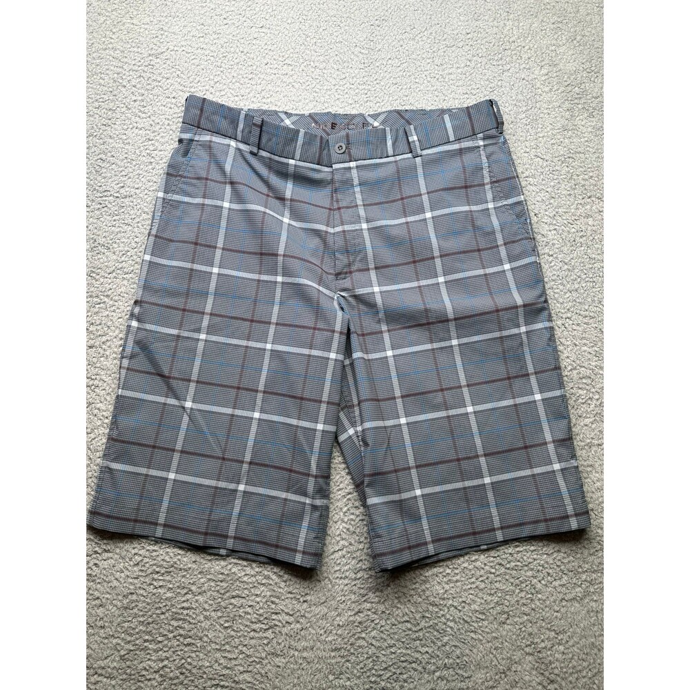 Nike Golf shorts gray plaid size 36